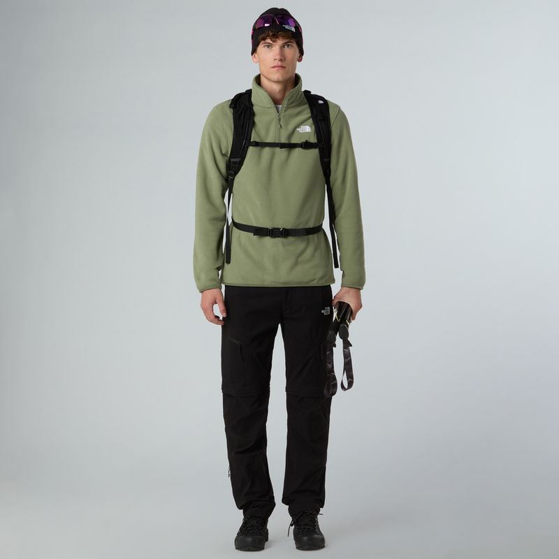 Pánska fleecová mikina The North Face Glacier Fleece 1/4 Zip shoulder mist 2