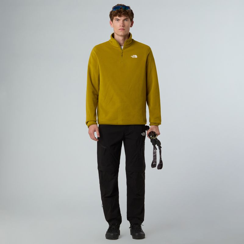 Pánska mikina The North Face Glacier Fleece 1/4 Zip deep dijon 2