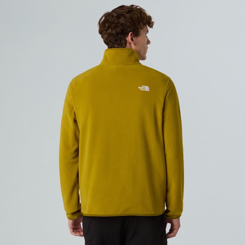 Pánska mikina The North Face Glacier Fleece 1/4 Zip deep dijon 3