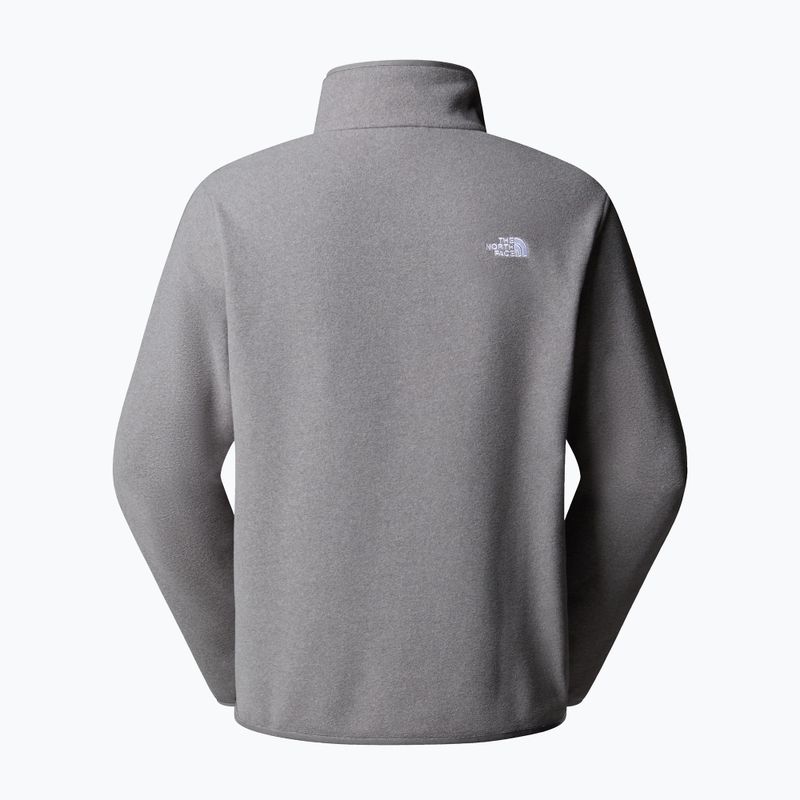 Pánska fleecová mikina The North Face Glacier Fleece 1/4 Zip mid grey heather 5