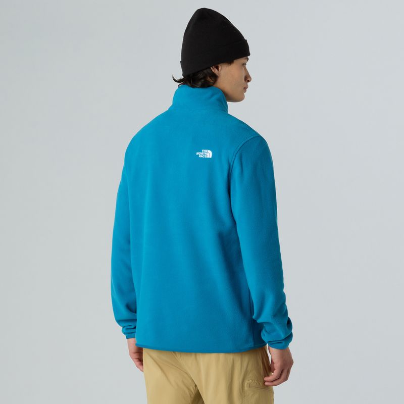 Pánska fleecová mikina The North Face Glacier Fleece 1/4 Zip dusk blue 3