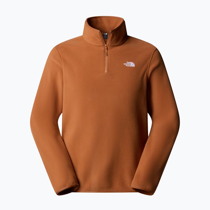Pánska fleecová mikina The North Face Glacier Fleece 1/4 Zip burnt umber 4