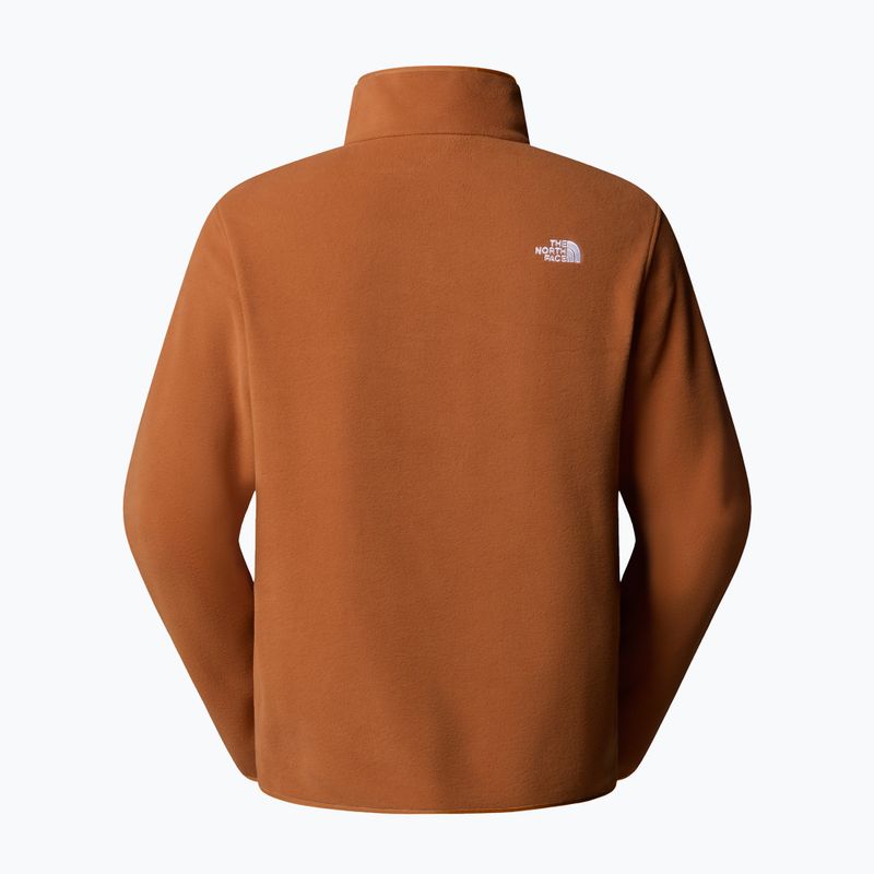 Pánska fleecová mikina The North Face Glacier Fleece 1/4 Zip burnt umber 5