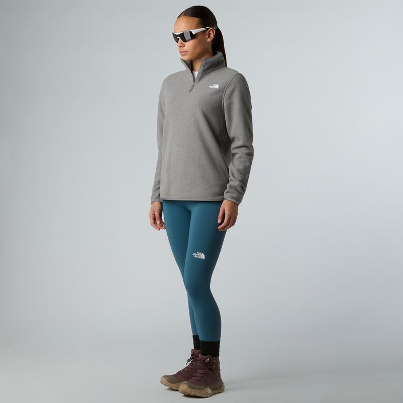 Dámska fleecová mikina The North Face Glacier Fleece 1/4 Zip mid grey heather 2