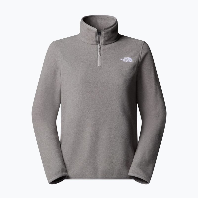 Dámska fleecová mikina The North Face Glacier Fleece 1/4 Zip mid grey heather 4