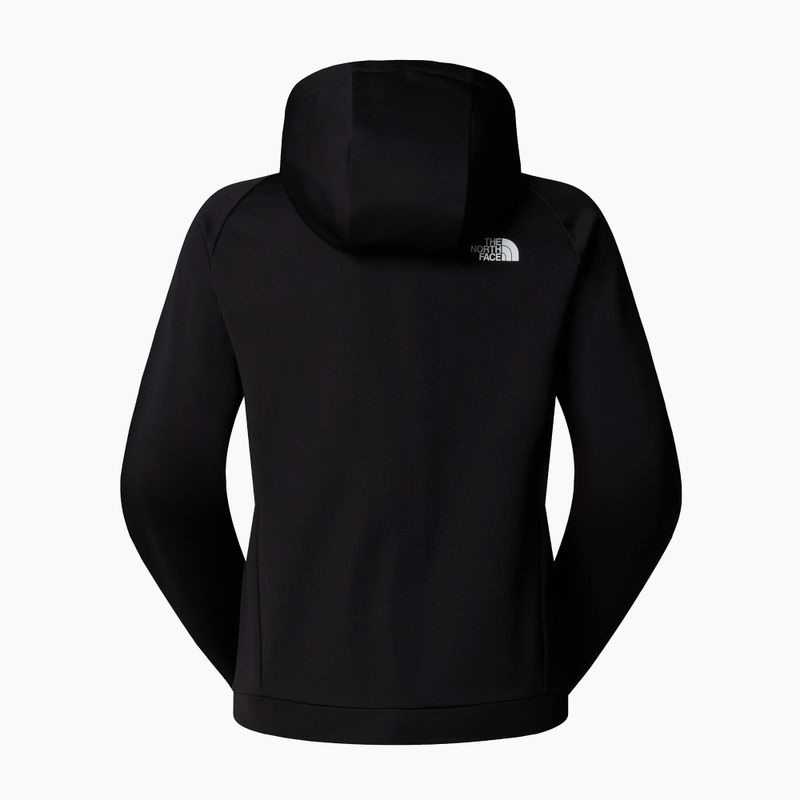 Damska bluza The North Face Reaxion 2.0 z kapturem, pełny zamek, czarna heather 6