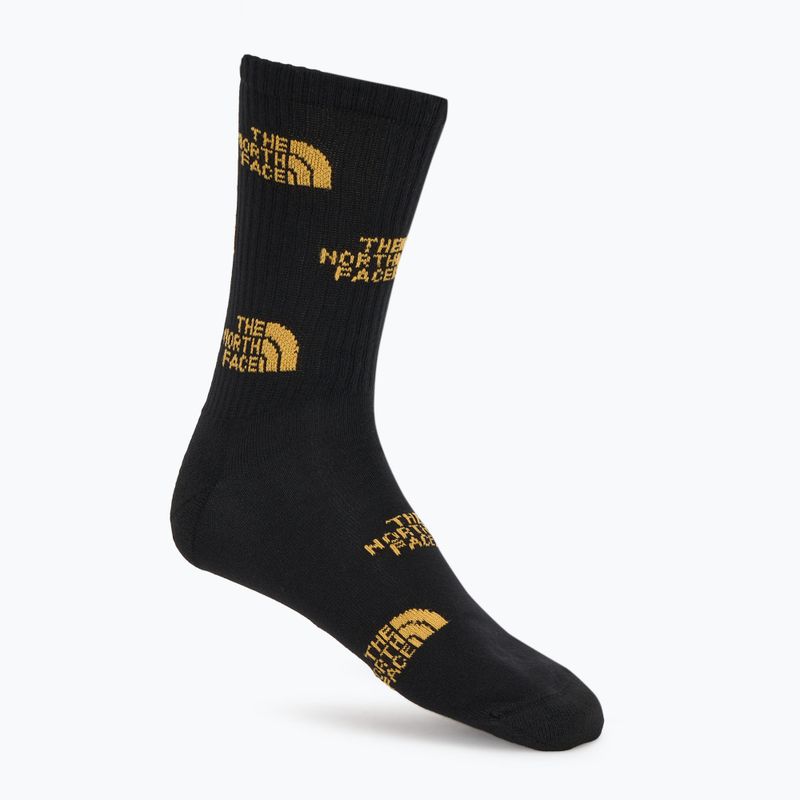 Ponožky The North Face Everyday Crew Logo 2 páry black/summit gold 2