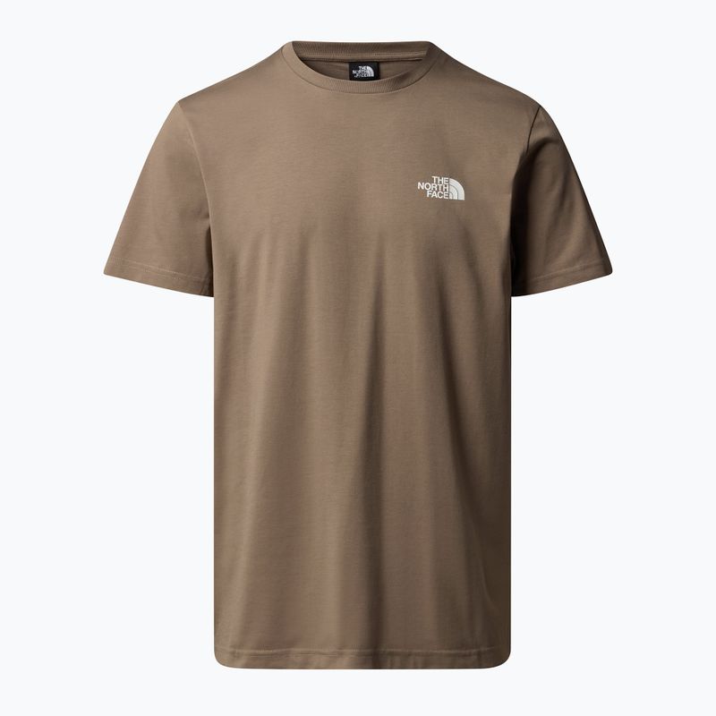 Pánske tričko The North Face Simple Dome moka brown 3