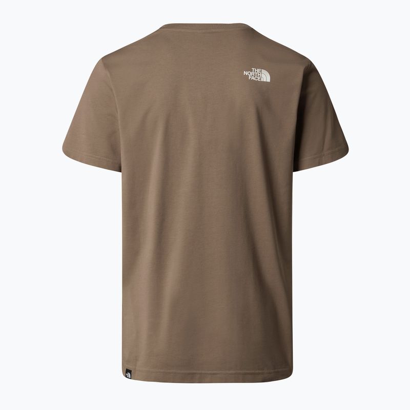 Pánske tričko The North Face Simple Dome moka brown 4