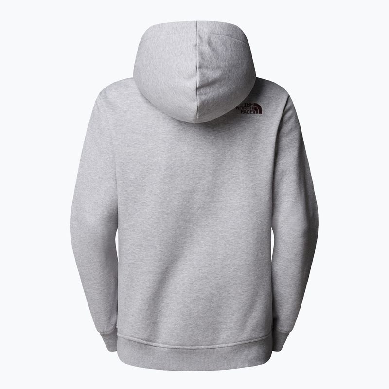 Dámska mikina The North Face Drew Peak Pullover Hoodie lightgreyheather/tawnyquartz 5