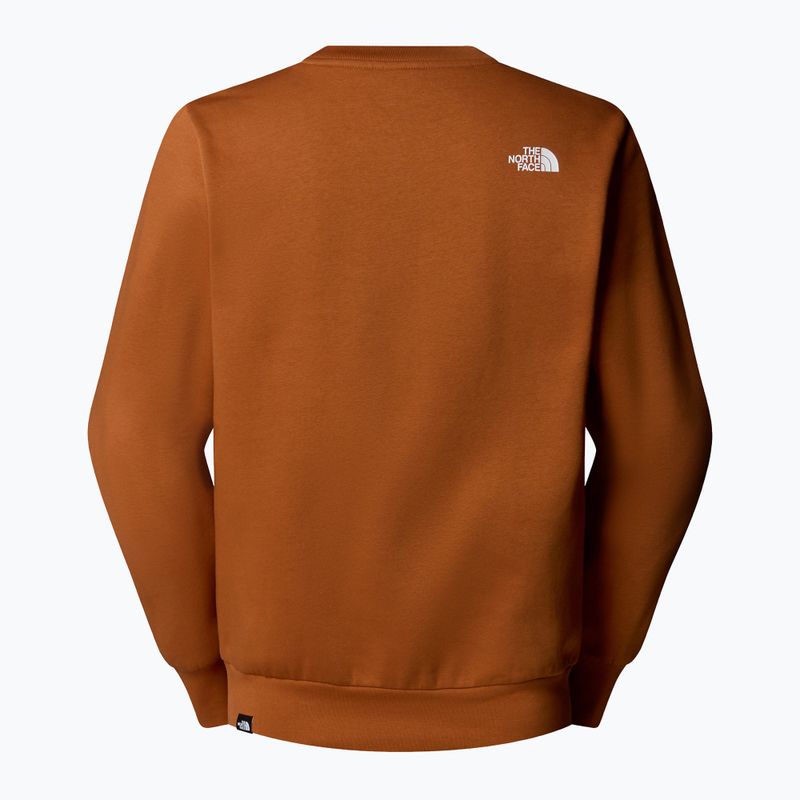 Pánska mikina The North Face Easy Crew burnt umber 5