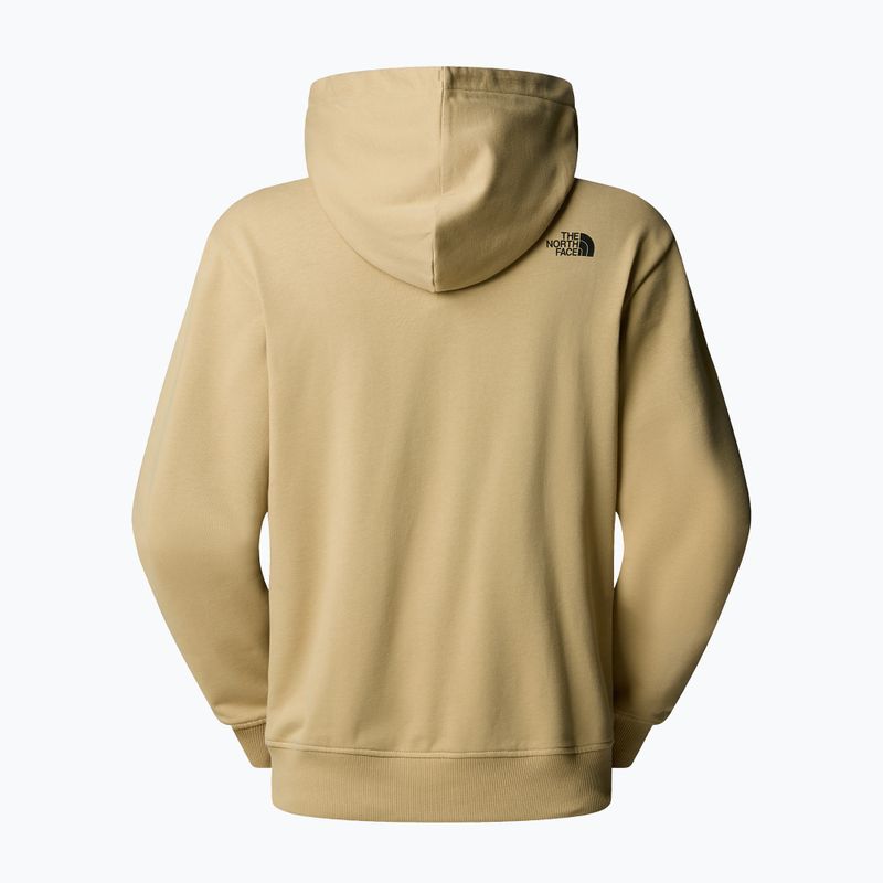 Pánska mikina The North Face Mountain Logo Relaxed Hooded khaki stone 5