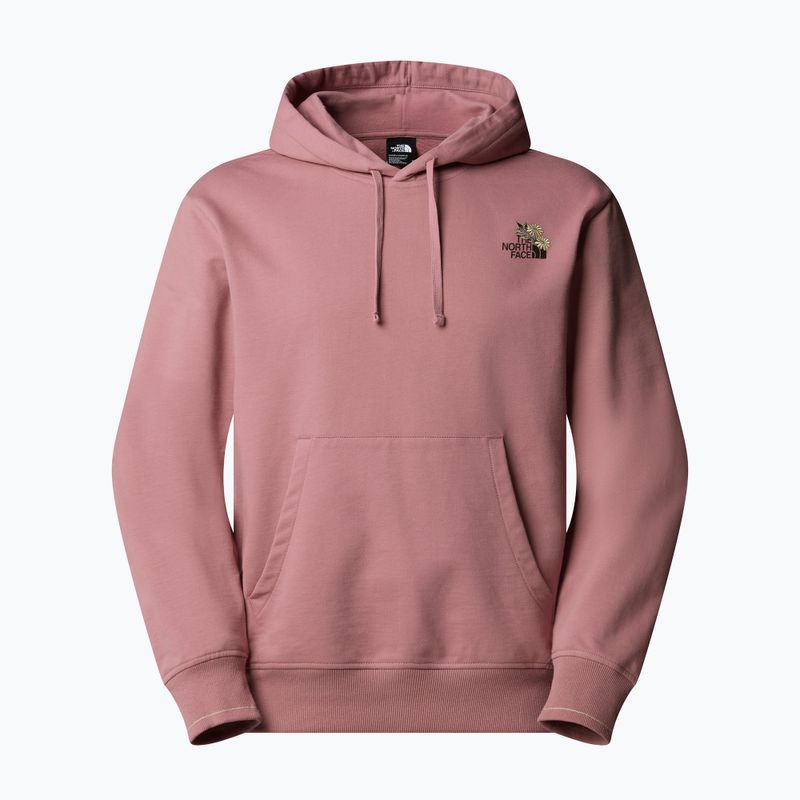 Pánska mikina The North Face Flower Dome Relaxed Hooded GPH nostalgia rose