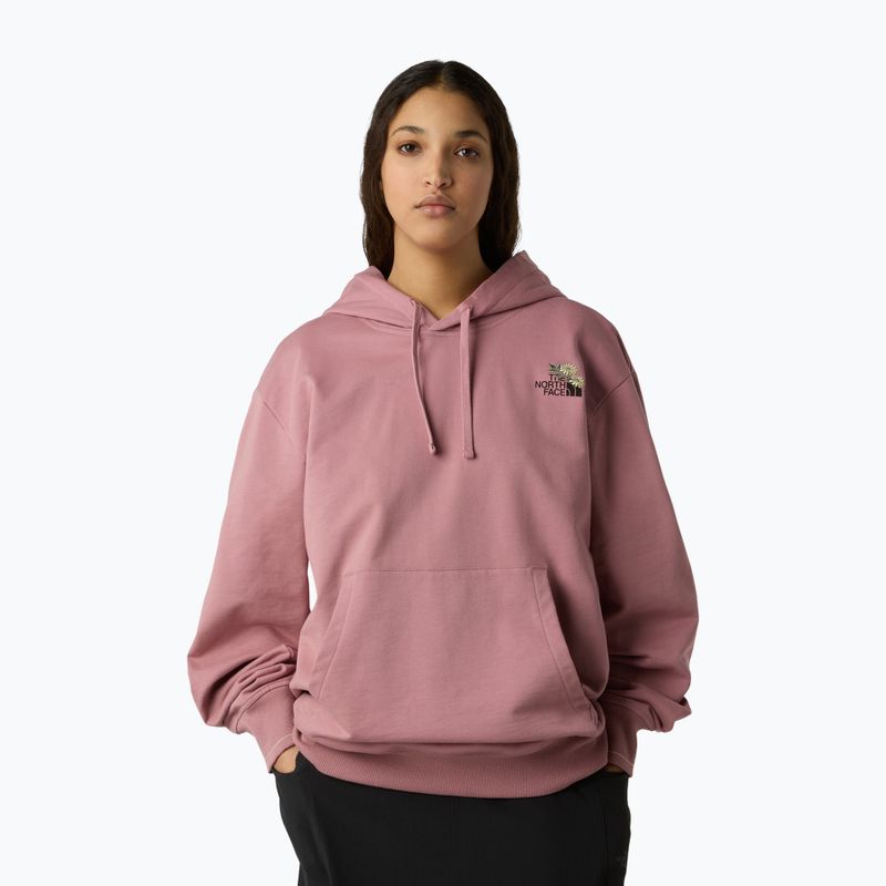 Pánska mikina The North Face Flower Dome Relaxed Hooded GPH nostalgia rose 3