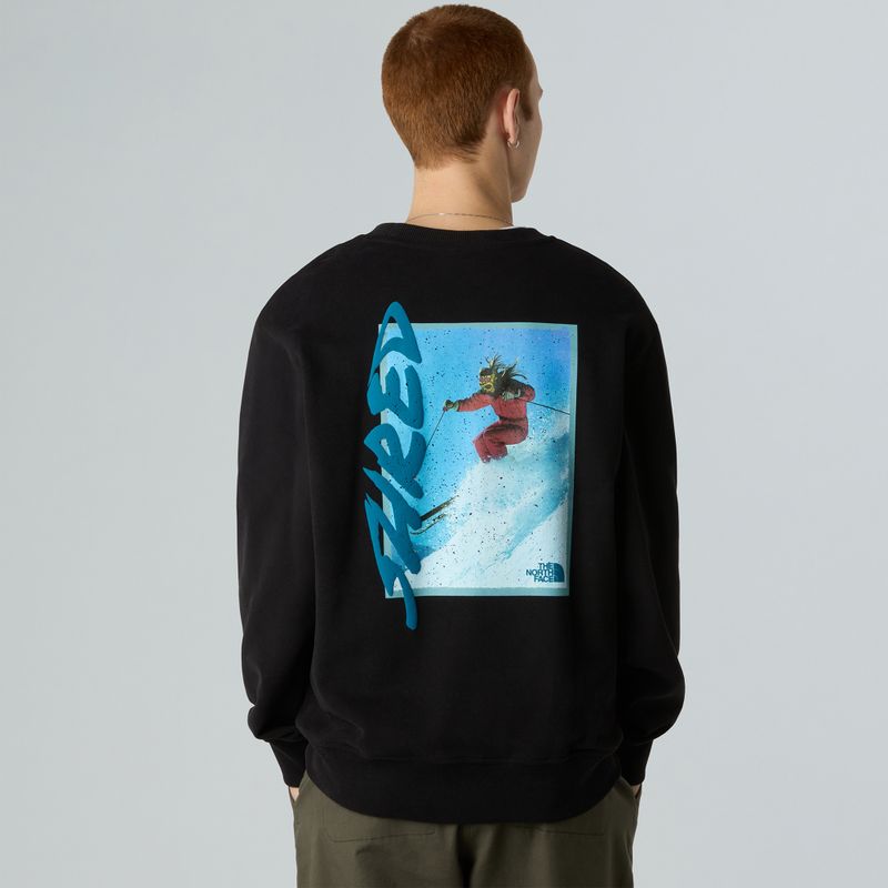 Pánska mikina The North Face NSE Slopes Relaxed Crew graphite black 3