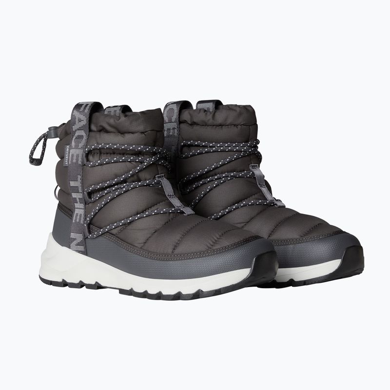 Dámske snehule The North Face Thermoball Lace Up WP anthracite grey/white ash 2