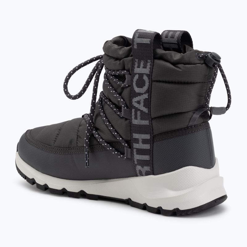 Dámske snehule The North Face Thermoball Lace Up WP anthracite grey/white ash 3