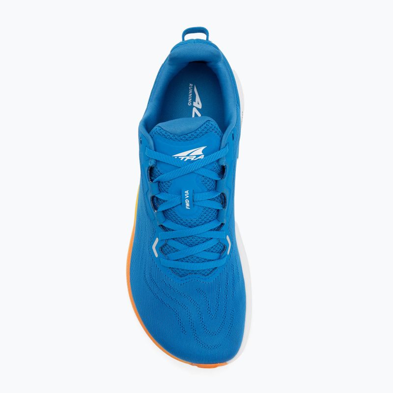 Pánske bežecké topánky Altra FWD VIA blue/yellow 5