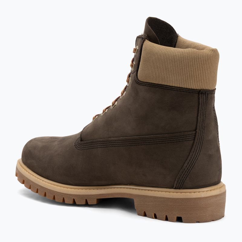 Pánske topánky Timberland Premium 6 Inch Lace Up Waterproof dark brown nubuck/olive 3