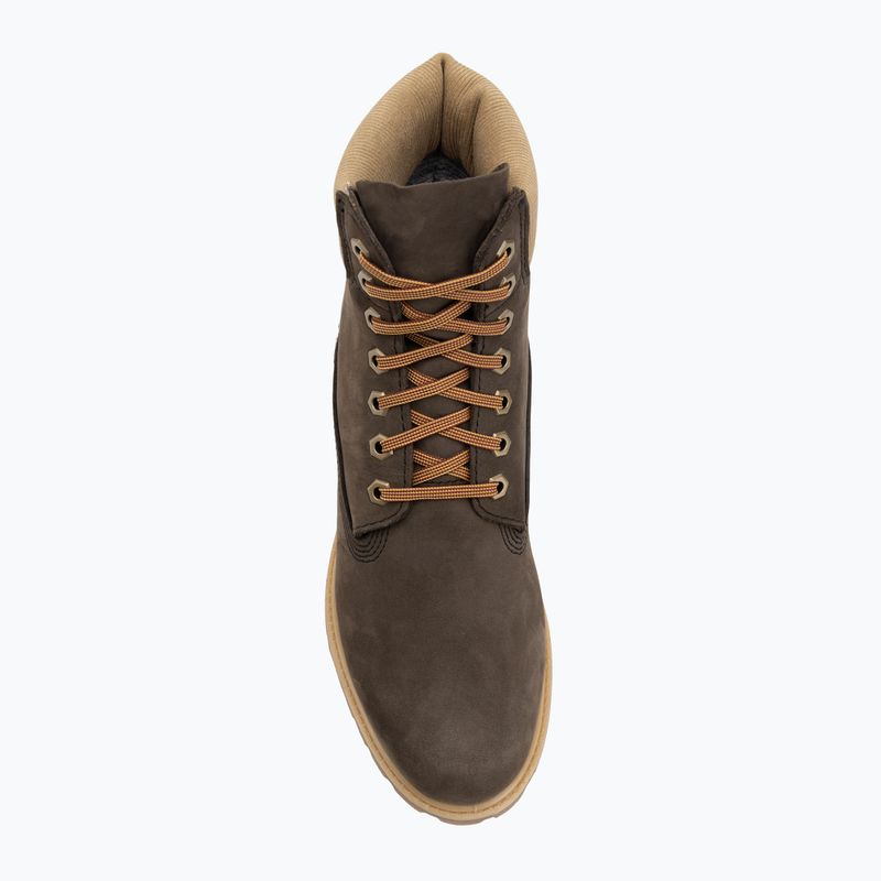 Pánske topánky Timberland Premium 6 Inch Lace Up Waterproof dark brown nubuck/olive 5