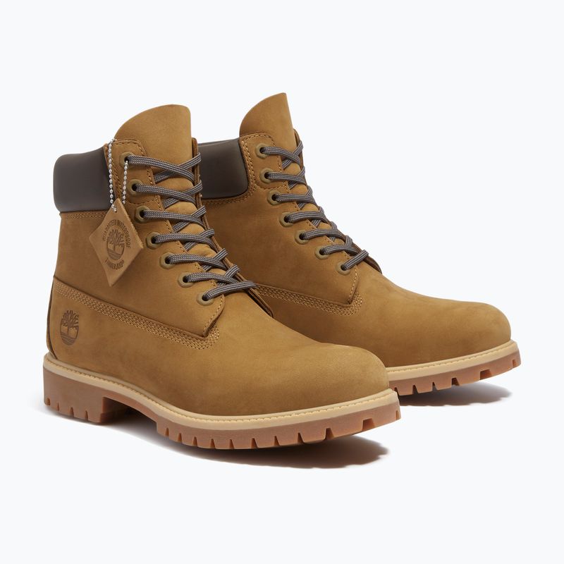 Pánske topánky Timberland Premium 6 Inch Lace Up Waterproof olive nubuck/dark brown 10