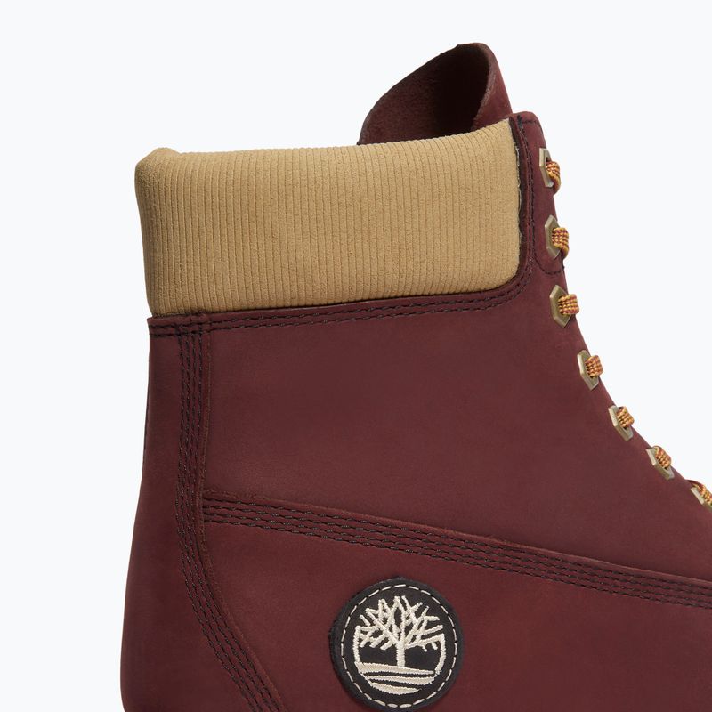Pánske topánky Timberland Premium 6 Inch Lace Up Waterproof burgundy olive 8