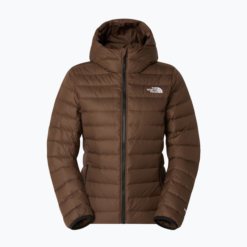 Dámska páperová bunda The North Face Down Hooded smokey brown 5