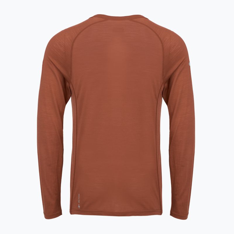 Pánske termoakčné tričko longsleeve Smartwool Merino Sport 120 burnt sienna 2