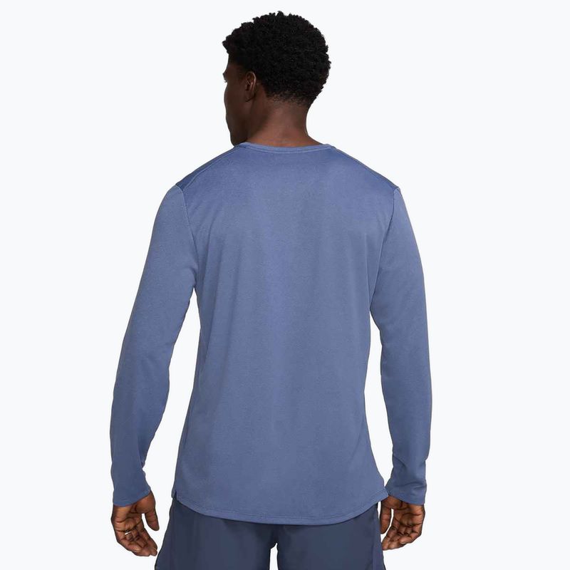 Pánske bežecké tričko longsleeve Nike Miler Dri-Fit UV diffused blue 3