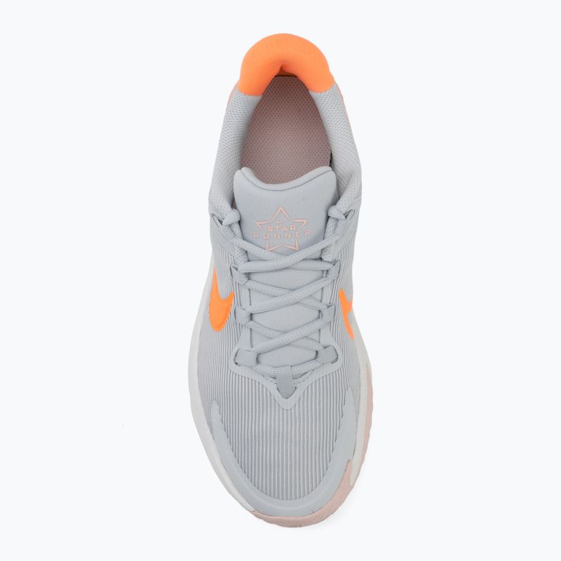 Detské bežecké topánky Nike Star Runner 4 pure platinum/echo pink/peach cream 5