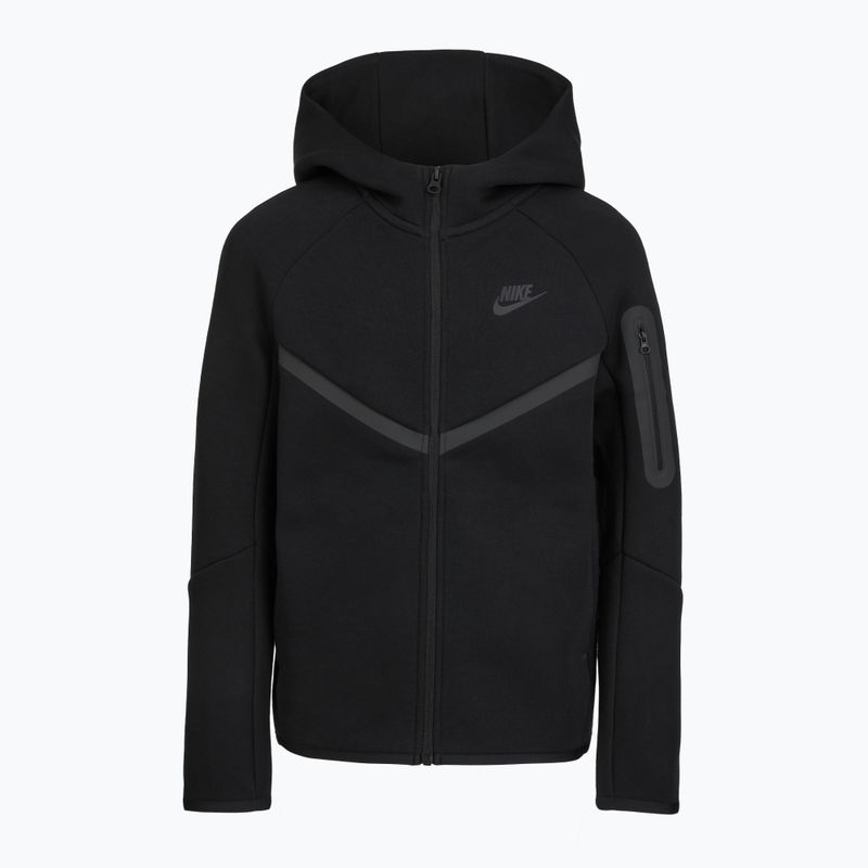 Detská mikina Nike Sportswear Tech Fleece Full Zip black/black/black 7