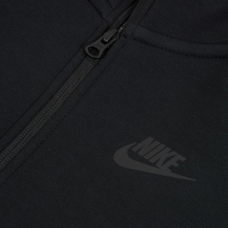 Detská mikina Nike Sportswear Tech Fleece Full Zip black/black/black 9