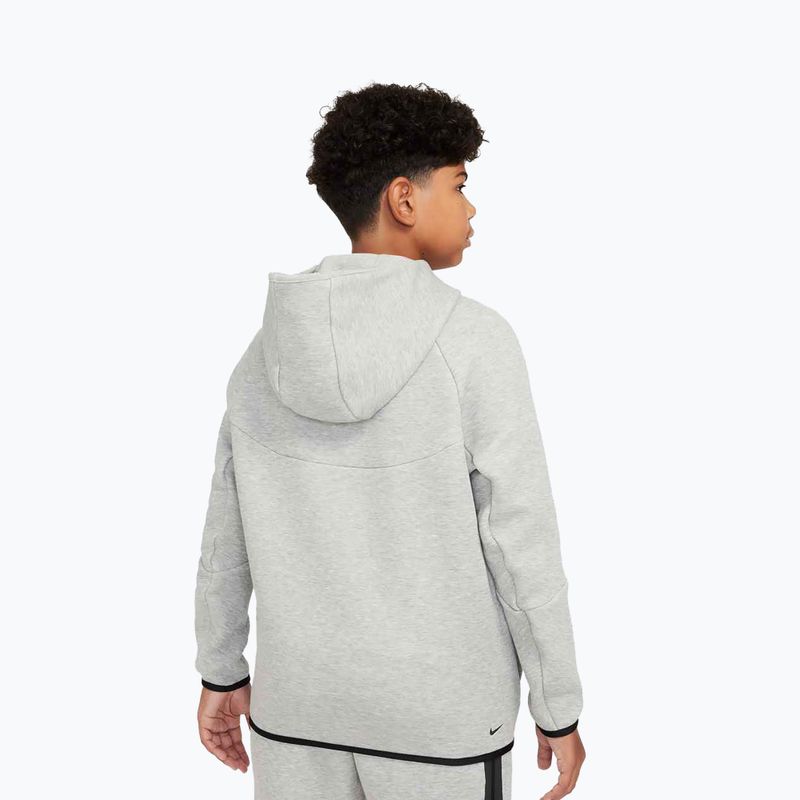 Detská mikina Nike Sportswear Tech Fleece Full-Zip dark grey heather/black/black 3