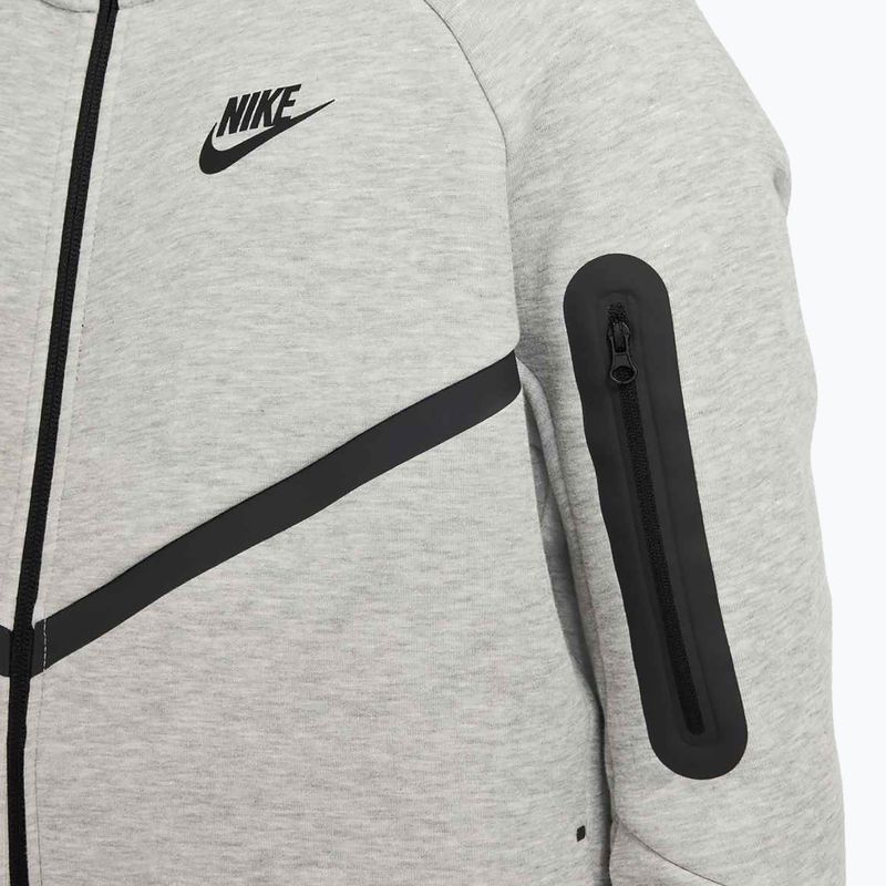 Detská mikina Nike Sportswear Tech Fleece Full-Zip dark grey heather/black/black 6
