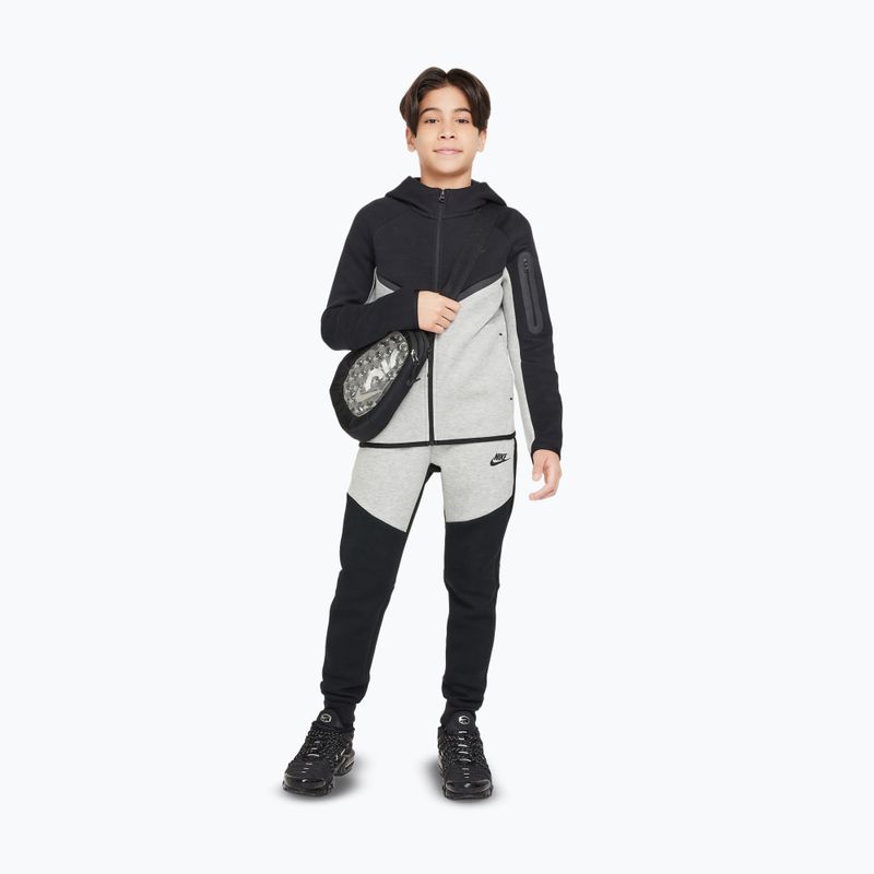 Detská mikina Nike Sportswear Tech Fleece Full Zip dark grey heather/black/black/black 2