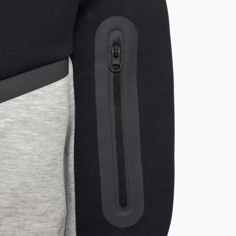 Detská mikina Nike Sportswear Tech Fleece Full Zip dark grey heather/black/black/black 7