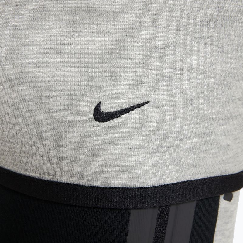 Detská mikina Nike Sportswear Tech Fleece Full Zip dark grey heather/black/black/black 8
