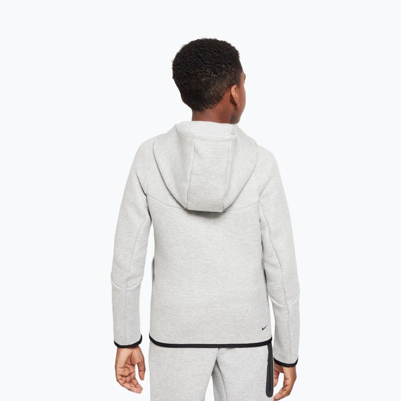 Detská mikina Nike Sportswear Tech Fleece dark grey heather/black/black 3