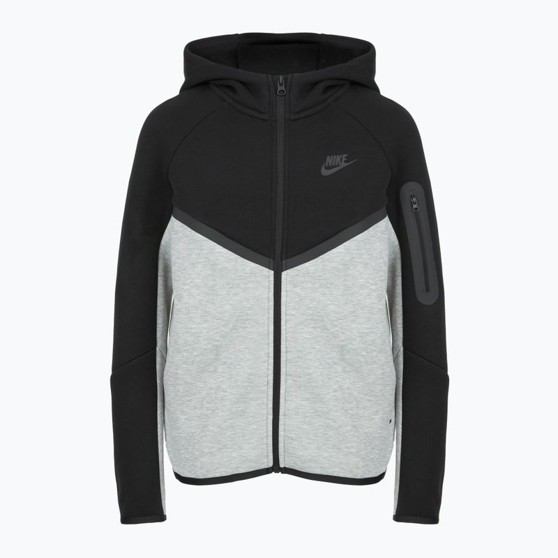 Detská mikina Nike Sportswear Tech Fleece Full-Zip dark grey heather/black/black/black 6