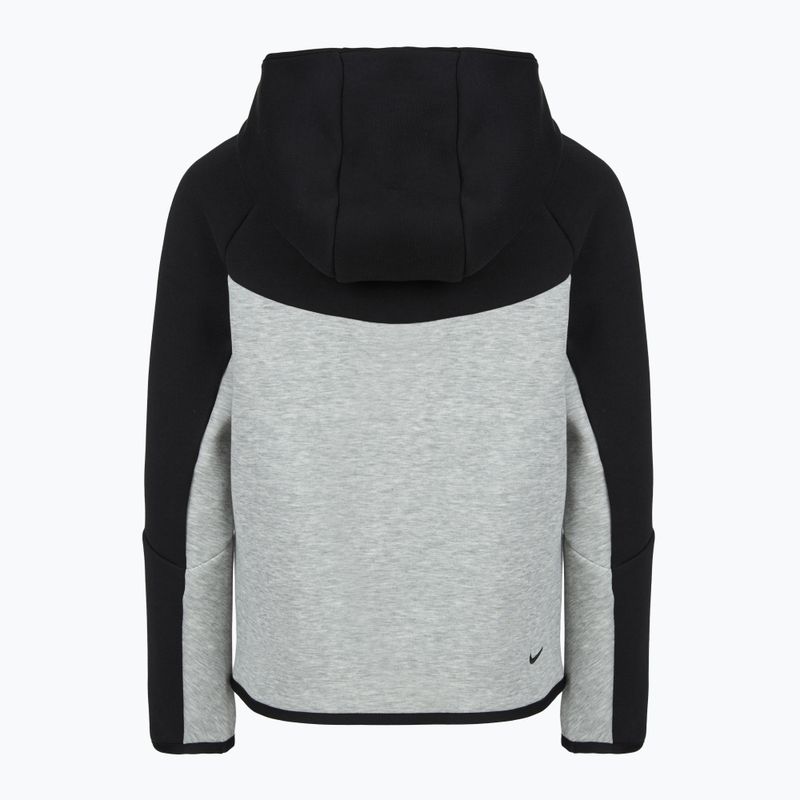 Detská mikina Nike Sportswear Tech Fleece Full Zip dark grey heather/black/black/black 10