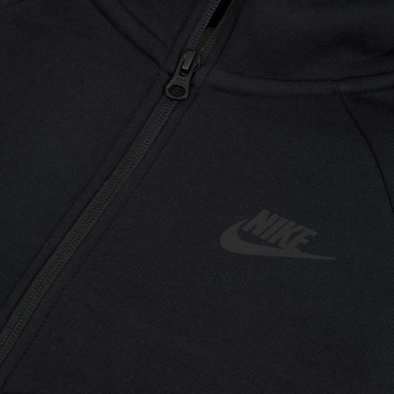 Detská mikina Nike Sportswear Tech Fleece Full Zip dark grey heather/black/black/black 11