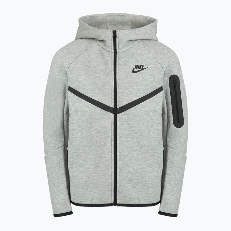 Detská mikina Nike Sportswear Tech Fleece Full-Zip dark grey heather/black/black 9