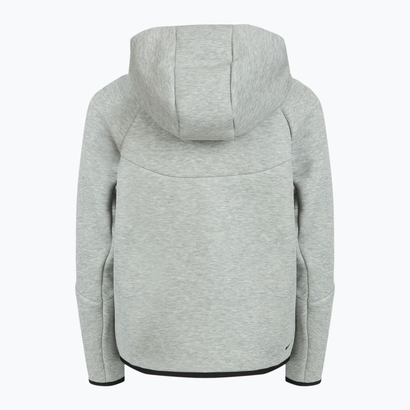Detská mikina Nike Sportswear Tech Fleece Full-Zip dark grey heather/black/black 10