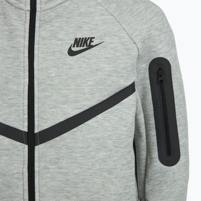 Detská mikina Nike Sportswear Tech Fleece Full-Zip dark grey heather/black/black 11