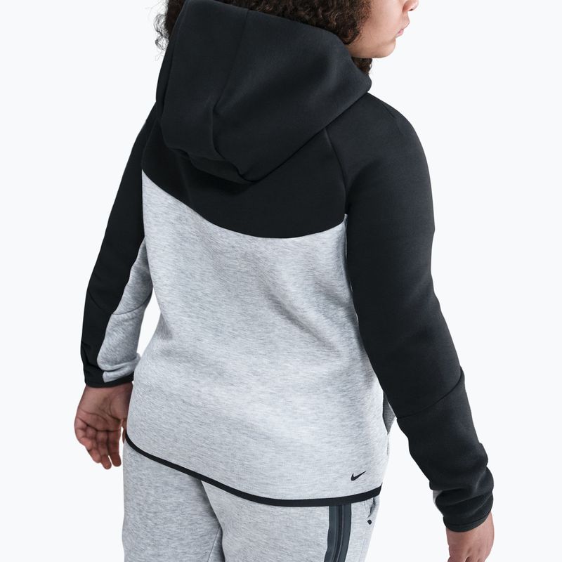 Detská mikina Nike Sportswear Tech Fleece Full-Zip dark grey heather/black/black/black 5