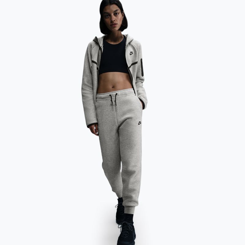 Dámske nohavice Nike Sportswear Tech Fleece Mid-Rise dark grey heather/black 2