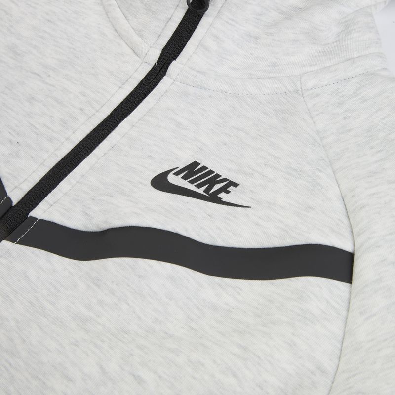 Detská mikina Nike Sportswear Tech Fleece light grey/heather/black/black 3