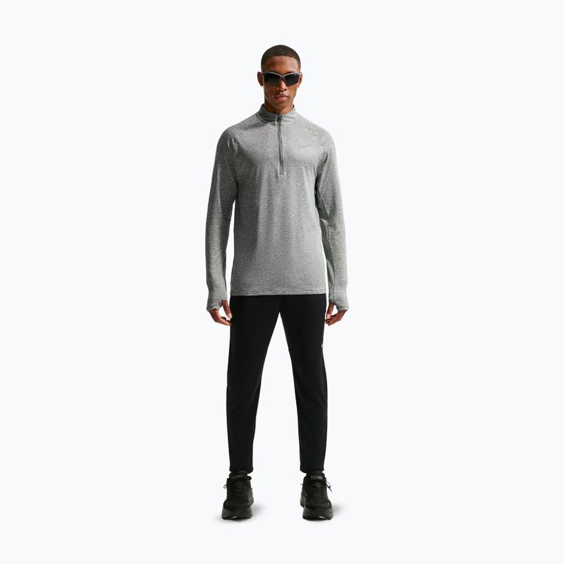 Pánska bežecká mikina Nike Stride 1/4 Zip Dri-Fit smoke grey/heather 2