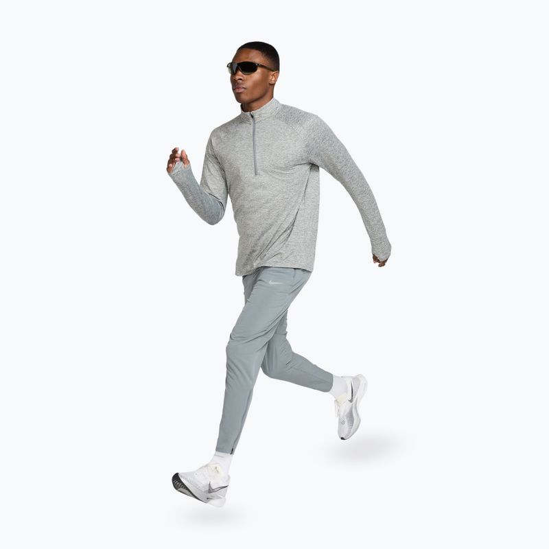 Pánska bežecká mikina Nike Stride 1/4 Zip Dri-Fit smoke grey/heather 4