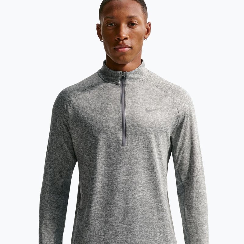 Pánska bežecká mikina Nike Stride 1/4 Zip Dri-Fit smoke grey/heather 5